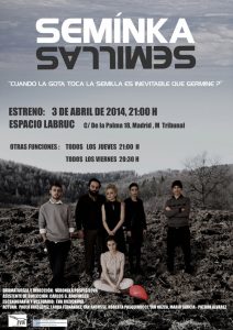 Seminka/Semillas con la actriz Roberta Pasquinucci - Cartel